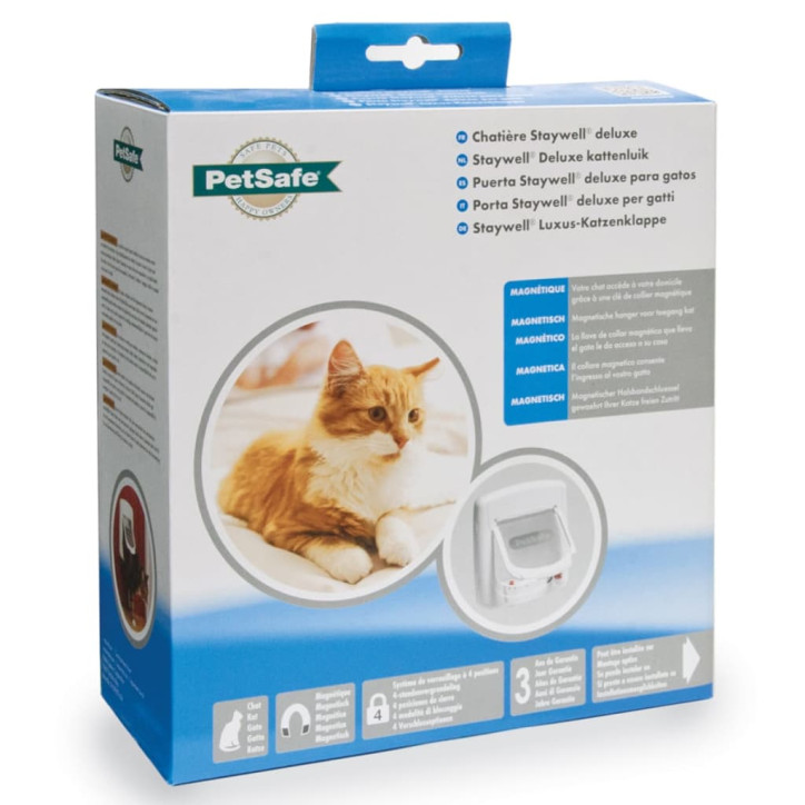 PetSafe Magnetinės atverčiamos durelės katėms Deluxe 400, baltos