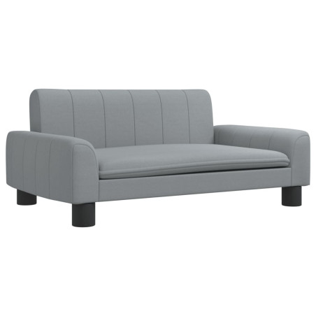 Vaikiška sofa, šviesiai pilkos spalvos, 70x45x30cm, audinys