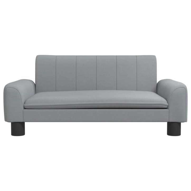 Vaikiška sofa, šviesiai pilkos spalvos, 70x45x30cm, audinys