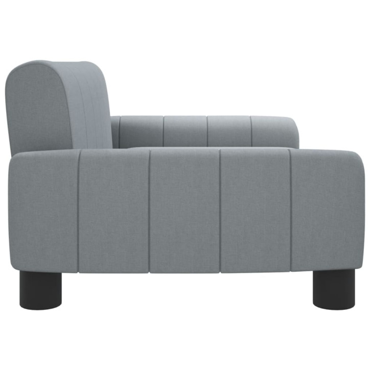 Vaikiška sofa, šviesiai pilkos spalvos, 70x45x30cm, audinys