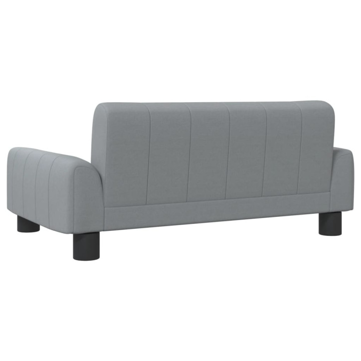 Vaikiška sofa, šviesiai pilkos spalvos, 70x45x30cm, audinys