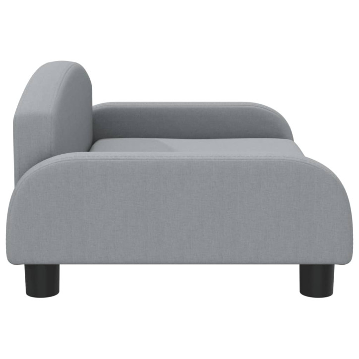 Vaikiška sofa, šviesiai pilkos spalvos, 70x45x30cm, audinys