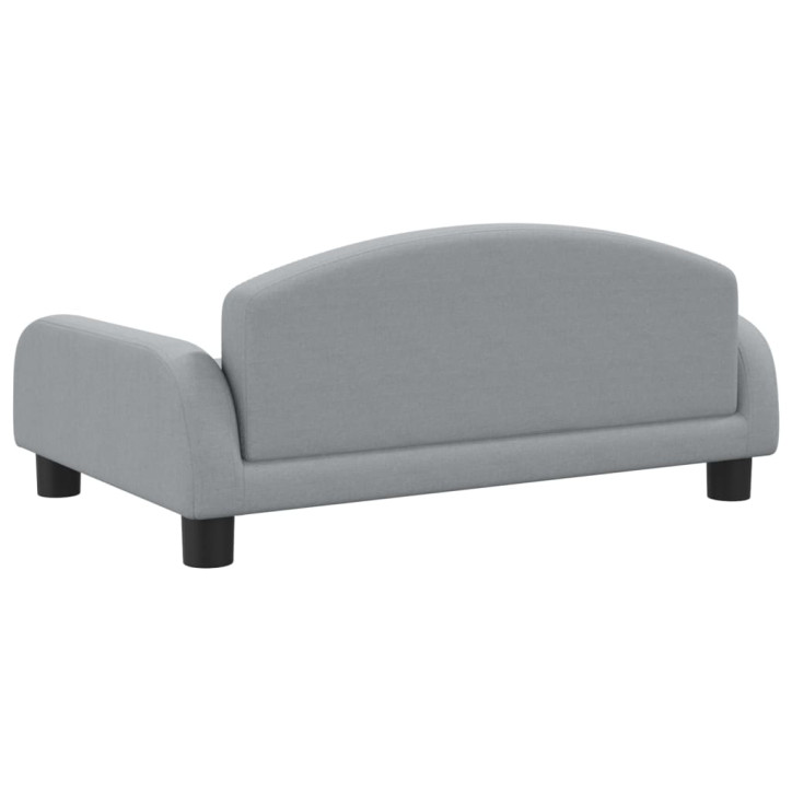 Vaikiška sofa, šviesiai pilkos spalvos, 70x45x30cm, audinys