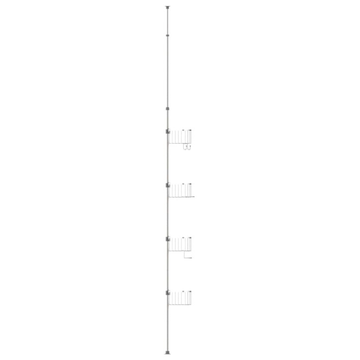 EISL Teleskopinė kampinė dušo lentyna, chromo spalvos