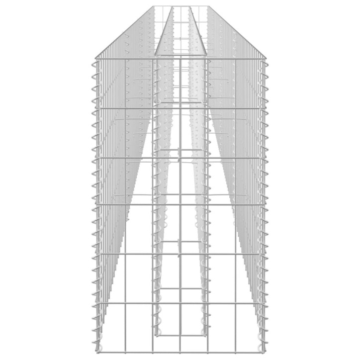 Gabiono vazonas, 360x30x60cm, galvanizuotas plienas, aukštas