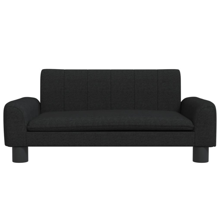 Vaikiška sofa, juodos spalvos, 70x45x30cm, audinys