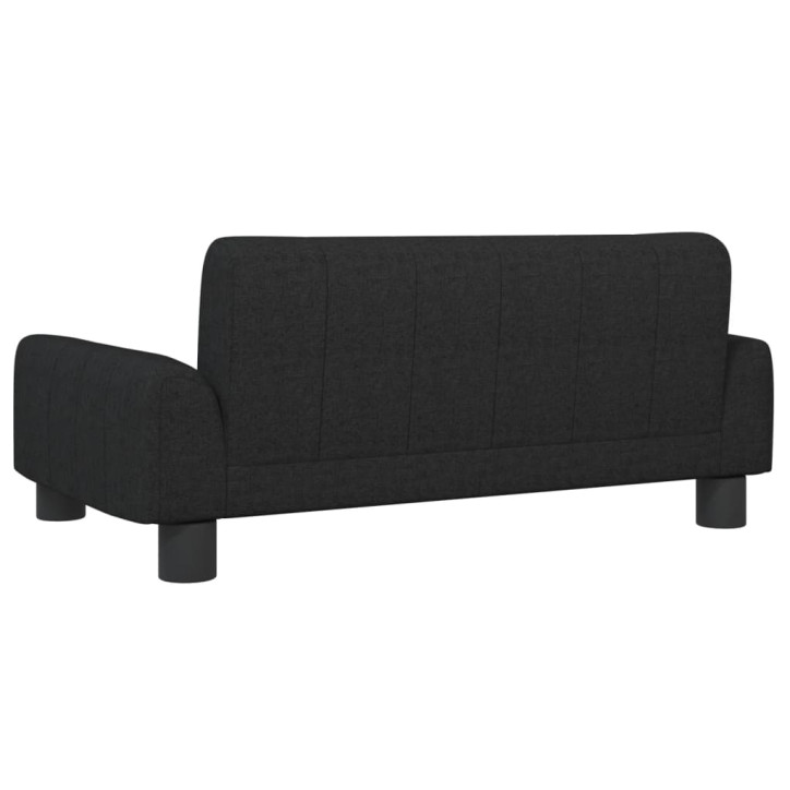 Vaikiška sofa, juodos spalvos, 70x45x30cm, audinys