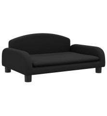 Vaikiška sofa, juodos spalvos, 70x45x30cm, audinys