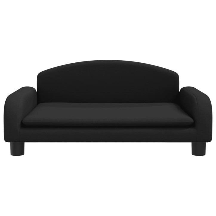 Vaikiška sofa, juodos spalvos, 70x45x30cm, audinys