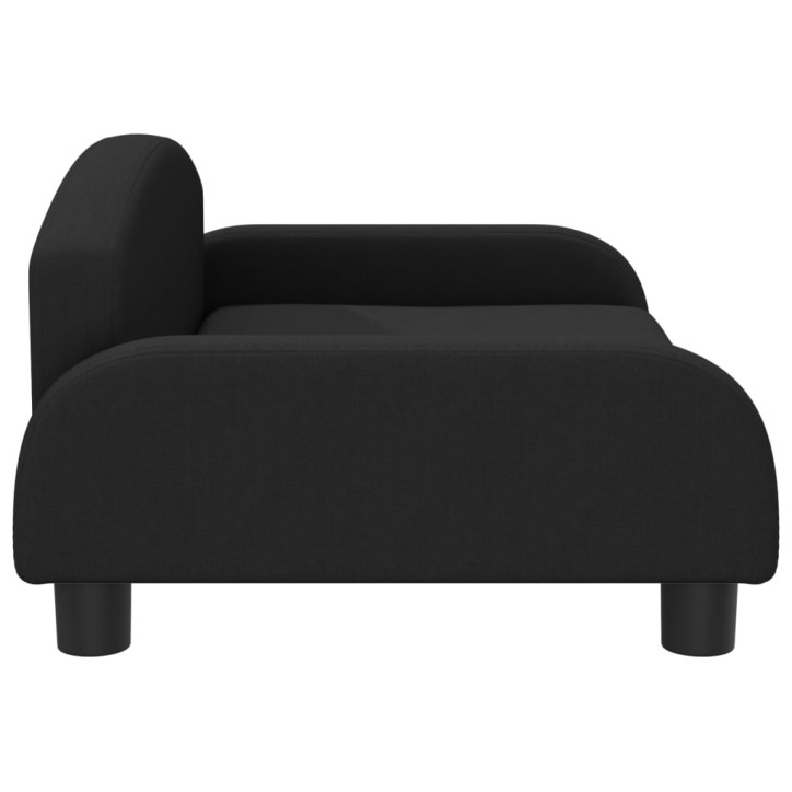 Vaikiška sofa, juodos spalvos, 70x45x30cm, audinys