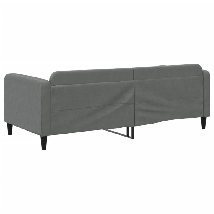 Sofa, tamsiai pilkos spalvos, 90x200cm, audinys