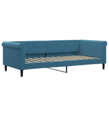 Sofa, mėlynos spalvos, 90x200cm, aksomas