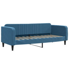 Sofa, mėlynos spalvos, 80x200cm, aksomas