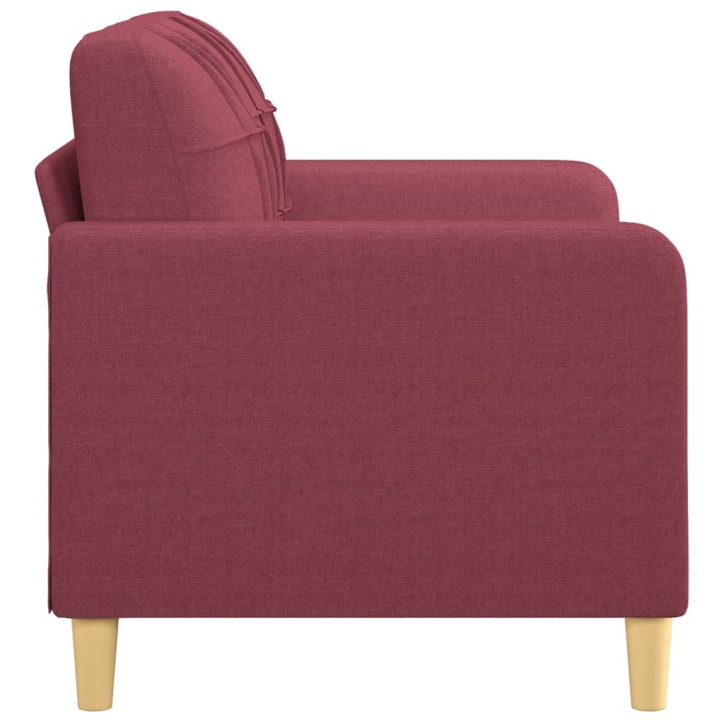 Dvivietė sofa, raudonojo vyno spalvos, 120cm, audinys