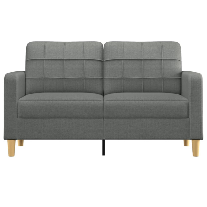 Dvivietė sofa, tamsiai pilkos spalvos, 140cm, audinys