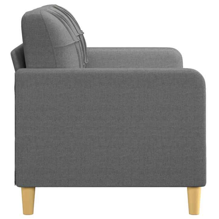 Dvivietė sofa, tamsiai pilkos spalvos, 140cm, audinys