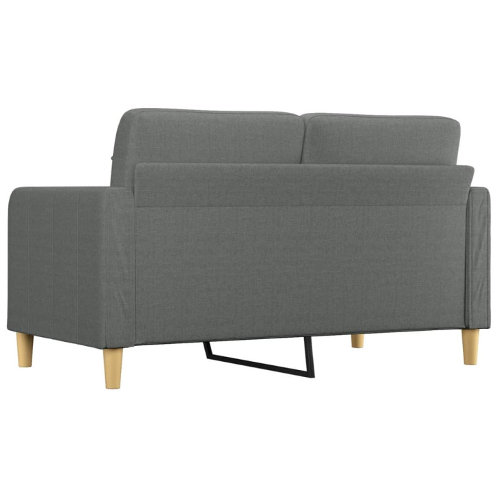 Dvivietė sofa, tamsiai pilkos spalvos, 140cm, audinys