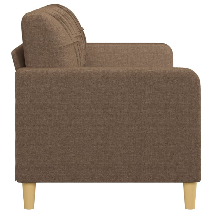 Trivietė sofa, rudos spalvos, 180cm, audinys