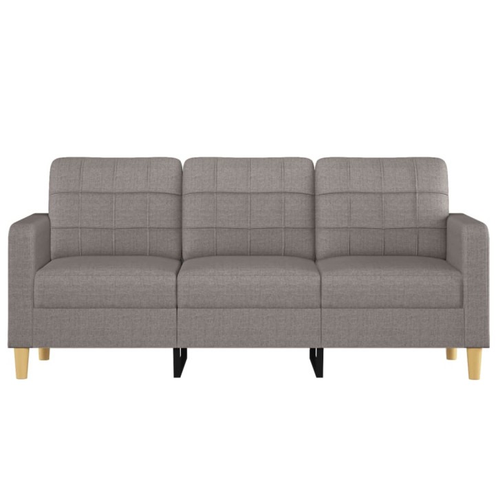 Trivietė sofa, taupe spalvos, 180cm, audinys