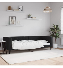 Sofa, juodos spalvos, 80x200cm, aksomas