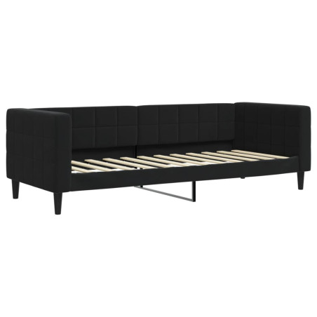 Sofa, juodos spalvos, 80x200cm, aksomas