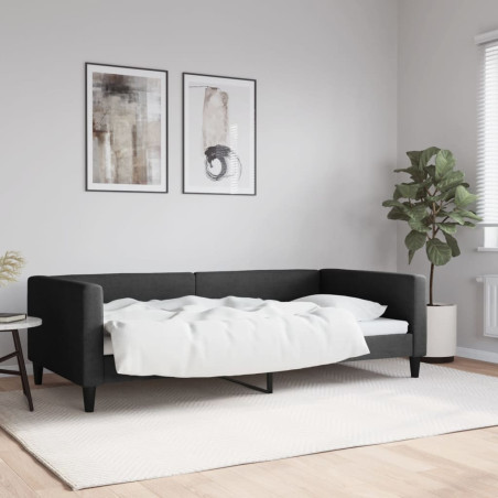 Sofa, juodos spalvos, 100x200cm, audinys