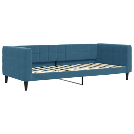 Sofa, mėlynos spalvos, 90x200cm, aksomas