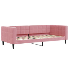 Sofa, rožinės spalvos, 90x200cm, aksomas