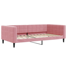 Sofa, rožinės spalvos, 100x200cm, aksomas