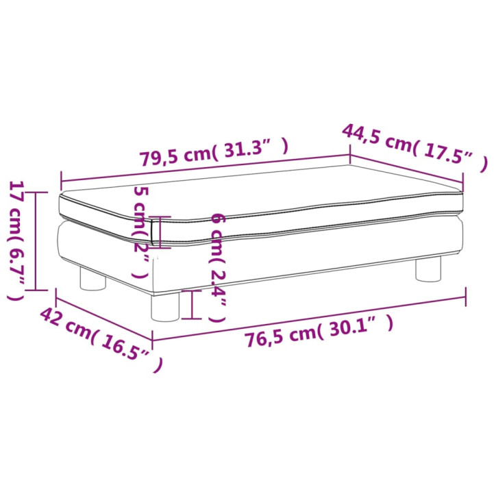 Vaikiška sofa su pakoja, ruda, 100x50x30cm, aksomas