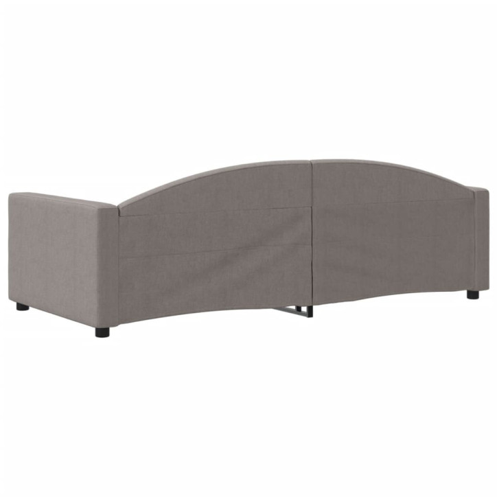 Sofa, taupe spalvos, 90x200cm, audinys