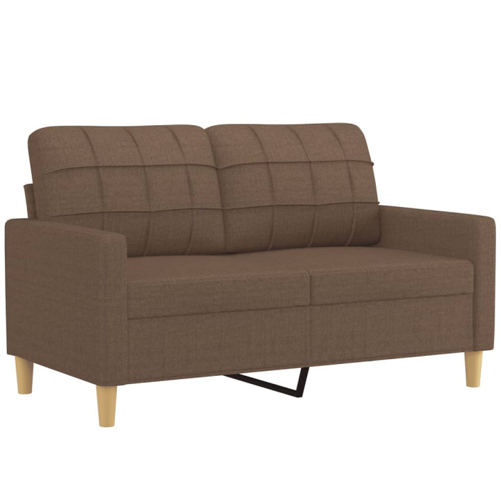 Dvivietė sofa, rudos spalvos, 120cm, audinys