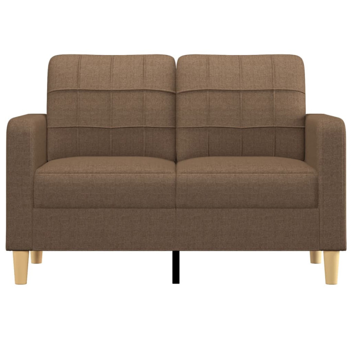 Dvivietė sofa, rudos spalvos, 120cm, audinys