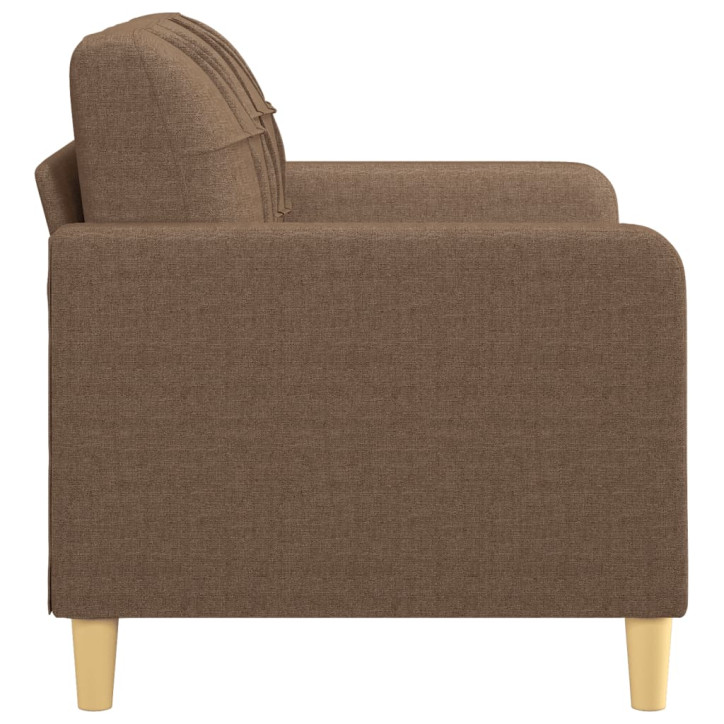 Dvivietė sofa, rudos spalvos, 120cm, audinys