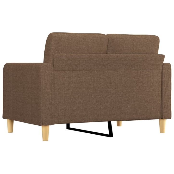 Dvivietė sofa, rudos spalvos, 120cm, audinys