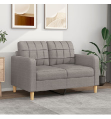 Dvivietė sofa, taupe spalvos, 120cm, audinys