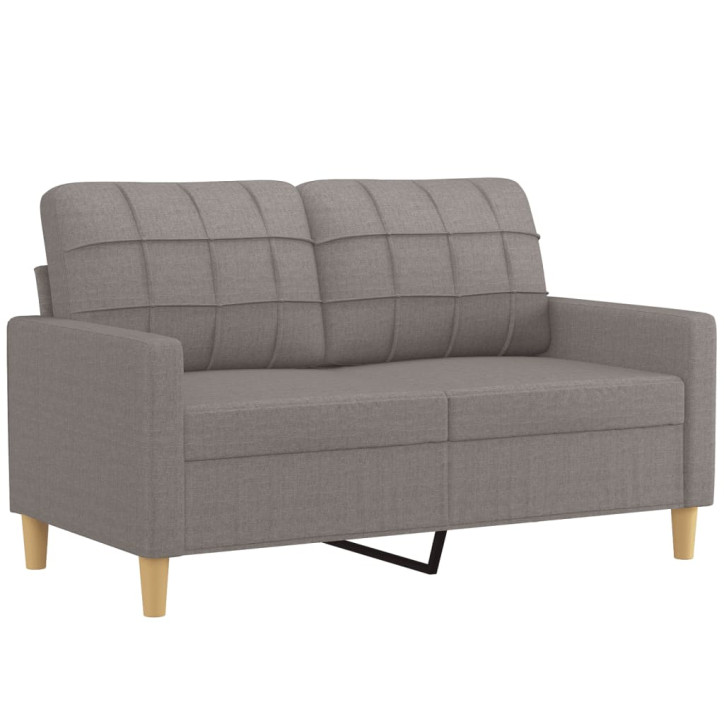 Dvivietė sofa, taupe spalvos, 120cm, audinys