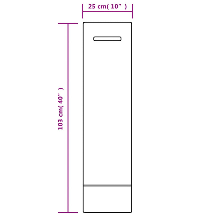 Smėlio maišai, 10vnt., tamsiai žali, 103x25cm, HDPE