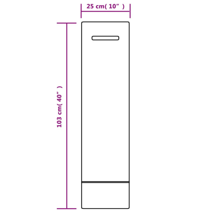 Smėlio maišai, 50vnt., tamsiai žali, 103x25cm, HDPE