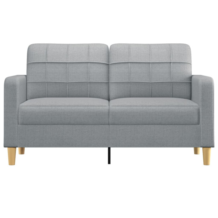 Dvivietė sofa, šviesiai pilkos spalvos, 140cm, audinys