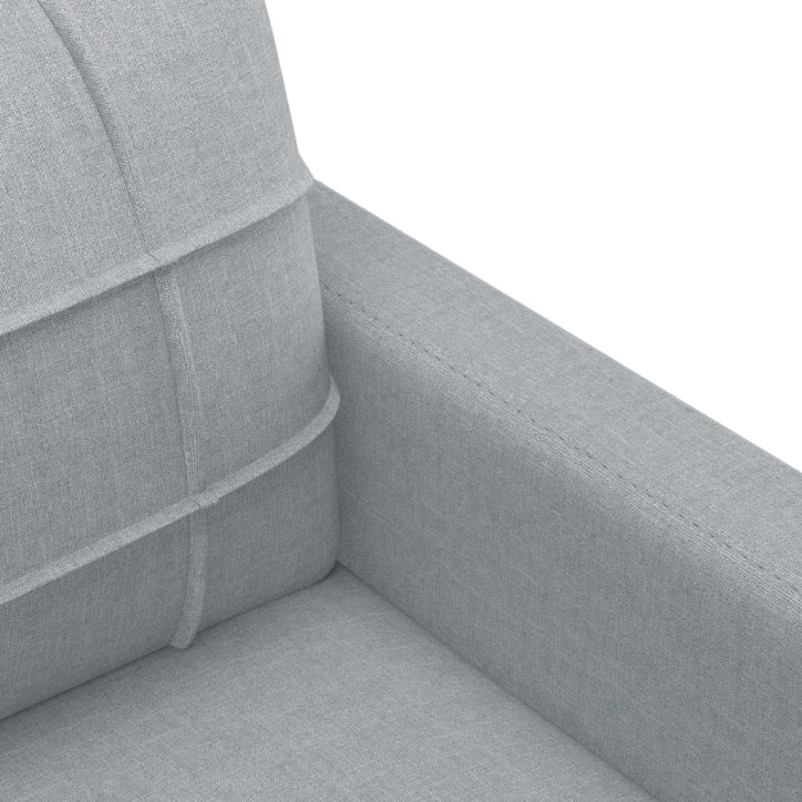 Dvivietė sofa, šviesiai pilkos spalvos, 140cm, audinys