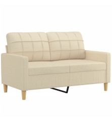 Dvivietė sofa, kreminės spalvos, 120cm, audinys