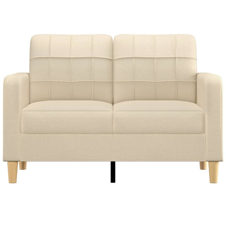 Dvivietė sofa, kreminės spalvos, 120cm, audinys