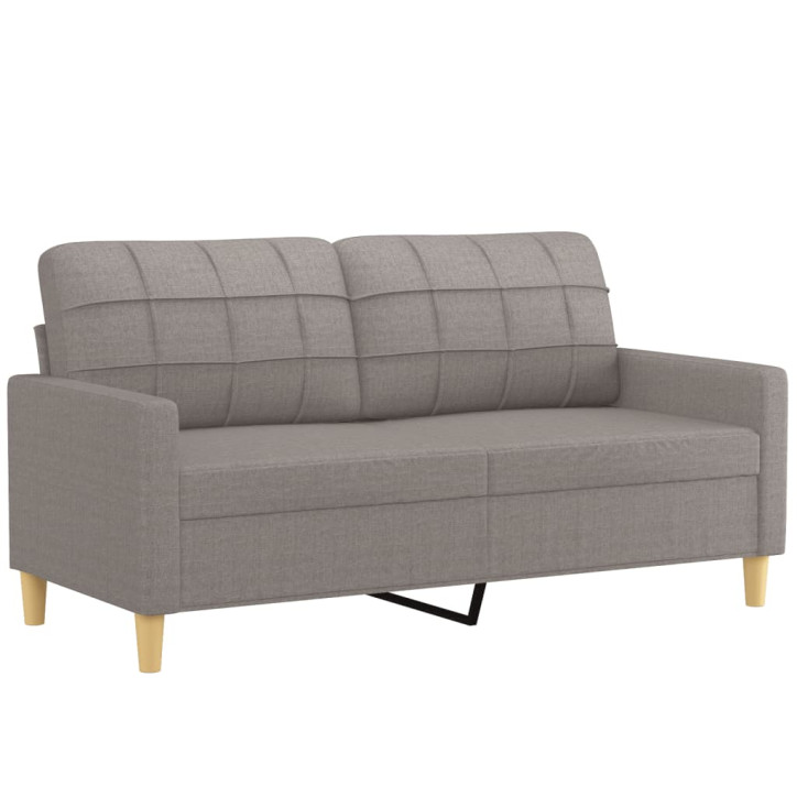 Dvivietė sofa, taupe spalvos, 140cm, audinys