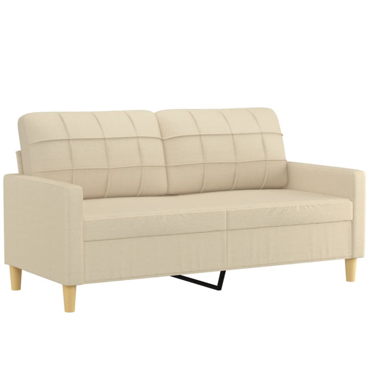 Dvivietė sofa, kreminės spalvos, 140cm, audinys