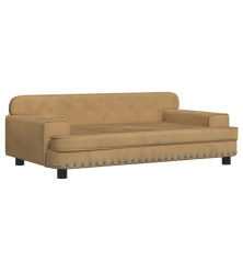 Vaikiška sofa, rudos spalvos, 90x53x30cm, aksomas