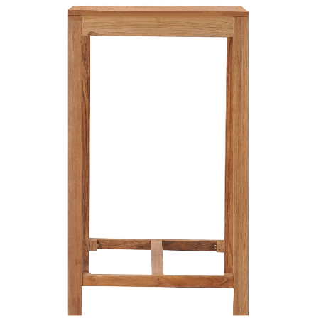 Sodo baro stalas, 60x60x105cm, tikmedžio medienos masyvas