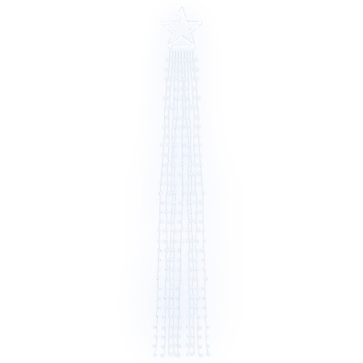 Kalėdų eglutės girlianda, šalta balta, 375cm, 320 LED lempučių