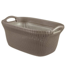 Curver Skalbinių krepšys Knit, metalinės rudos spalvos, 40l