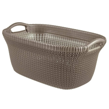 Curver Skalbinių krepšys Knit, metalinės rudos spalvos, 40l